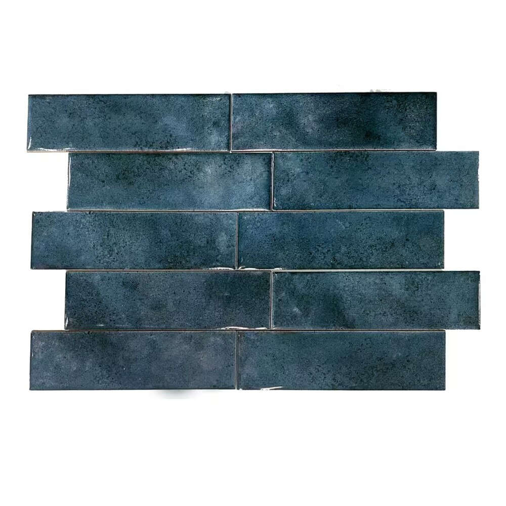 Cerámica para pared Brick Aquarela Petroleo 7,5 X 25 cm Brillante Cerámica Para Pared Brick Aquarela Petroleo 7,5 X 25 Cm Brillante