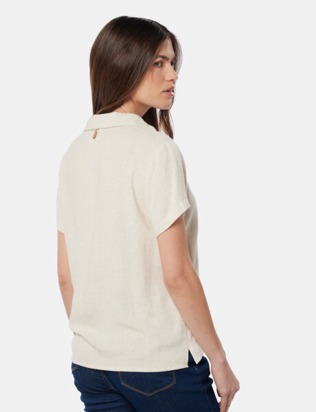 CAMISA DE LINO Beige