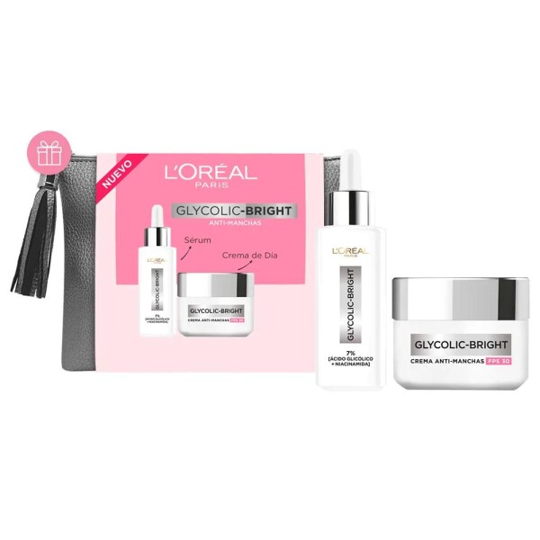 Pack Glycolic Bright Sérum 30 ml + Crema Día FPS 30 50 ml - L'Oréal Pack Glycolic Bright Sérum 30 ml + Crema Día FPS 30 50 ml - L'Oréal