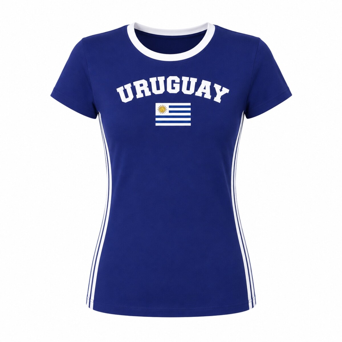 Camiseta Uruguay de Dama Bandera Uy Azul T-s - AZUL 