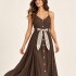 VESTIDO LIZET MARRÓN