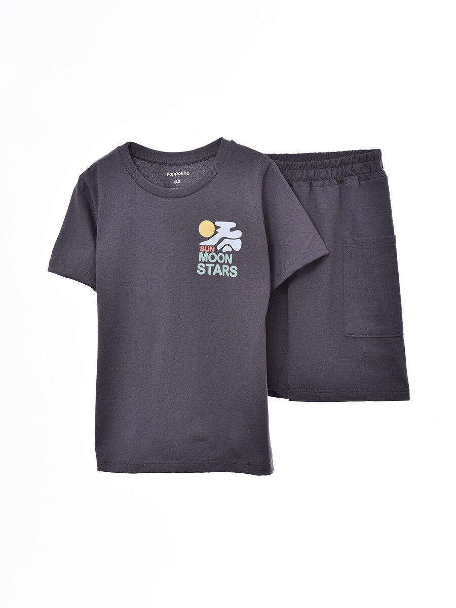 CONJUNTO SUN MOON STARS - GRIS OSCURO 