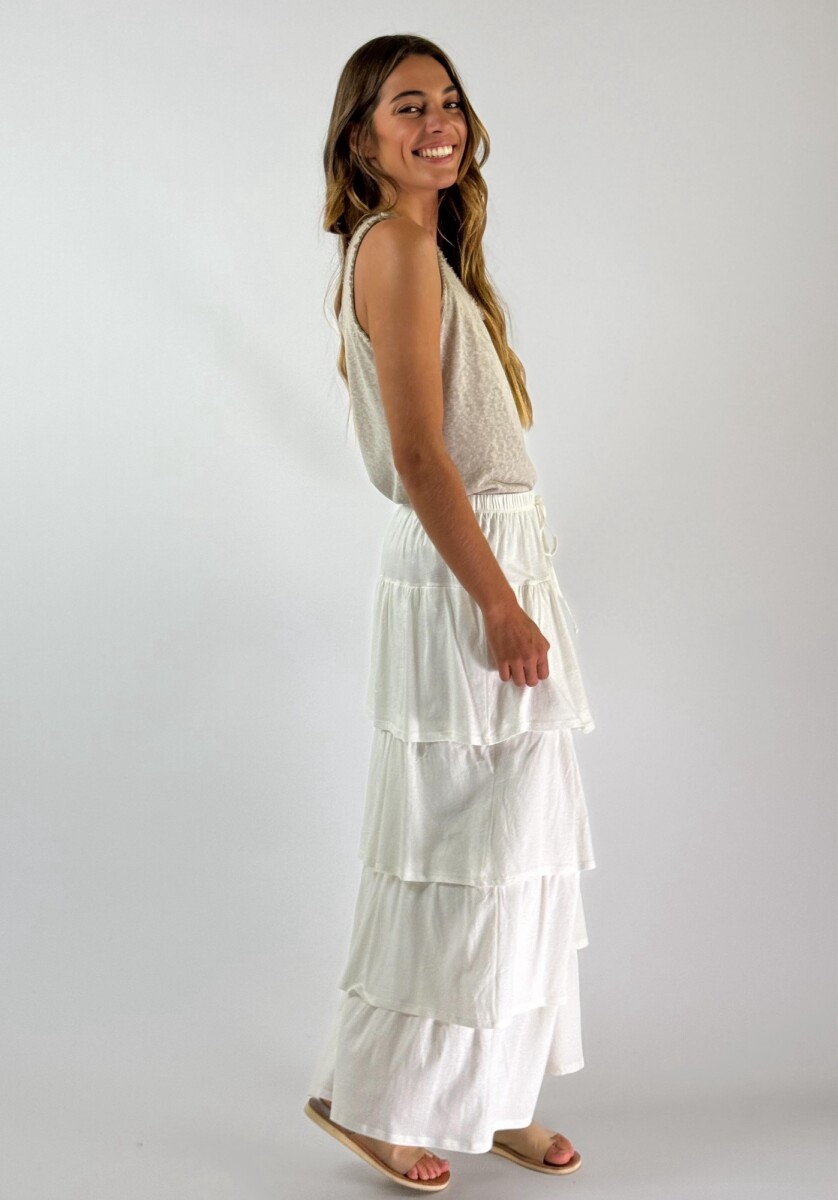POLLERA BORACAY - BLANCO 