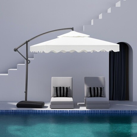 Sombrilla Roma Cuadrada Blanco Crudo 2,50m x 2,50m Sombrilla Roma Cuadrada Blanco Crudo 2,50m x 2,50m