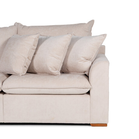 Rinconera Atualitta - Tela Microfibra - Chaise Izquierdo 3012 (Beige)