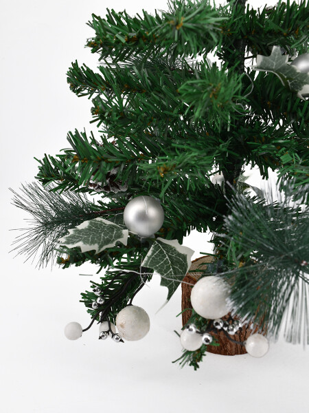 ARBOL DECORATIVO CON ACCESORIOS VERDE