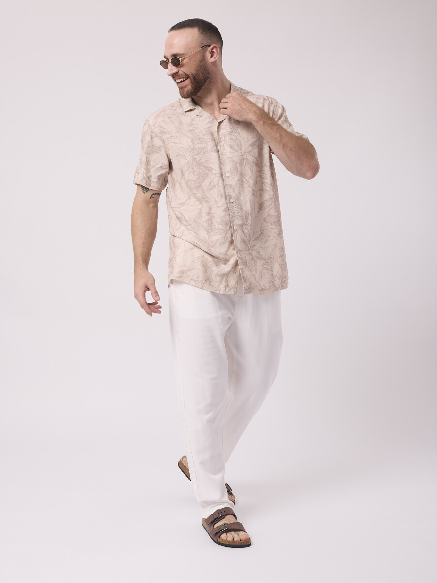 Pantalon cintura jogger - blanco 