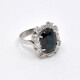 Anillo Antiguo Oro 18K, Brillantes Y Zafiro Anillo Antiguo Oro 18K, Brillantes Y Zafiro