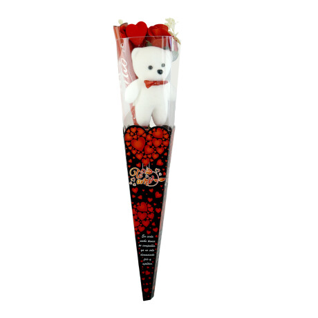 FLOR ARTIFICIAL ROSA C/OSITO TE AMO SAN VALENTIN FLOR ARTIFICIAL ROSA C/OSITO TE AMO SAN VALENTIN