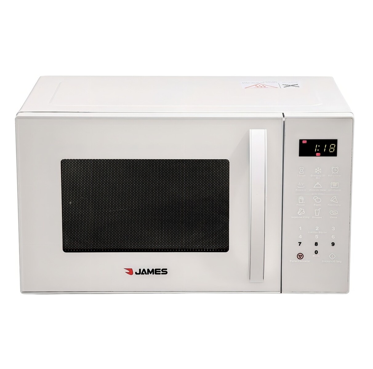 Horno Microondas James J23 Mdb Digital Blanco Con Grill 