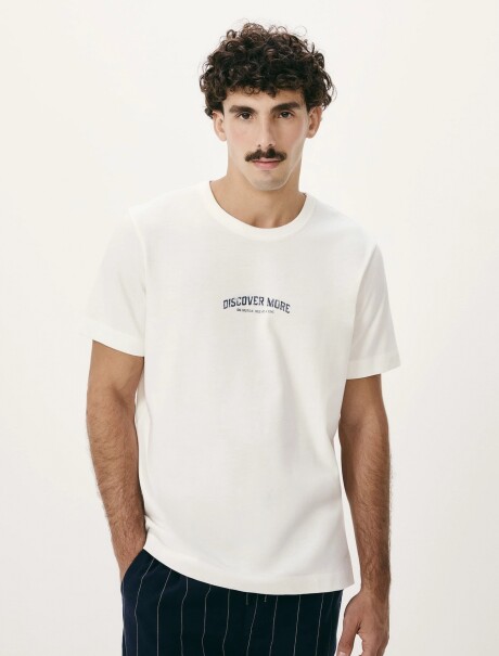CAMISETA CON ESTAMPADO BLANCO