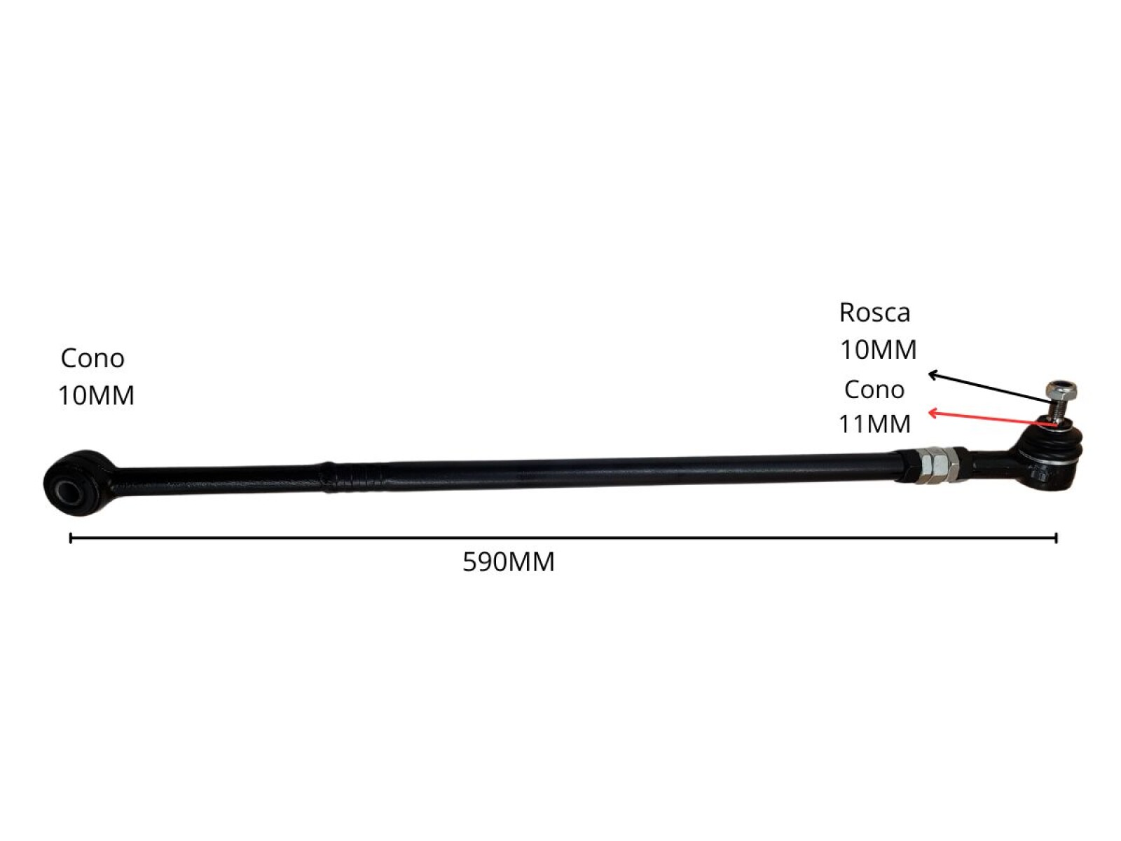 Barra De Direccion Volks Amazon Senda/Parati/Saveiro/Gol Ii/Gol I 80-99 Izq 