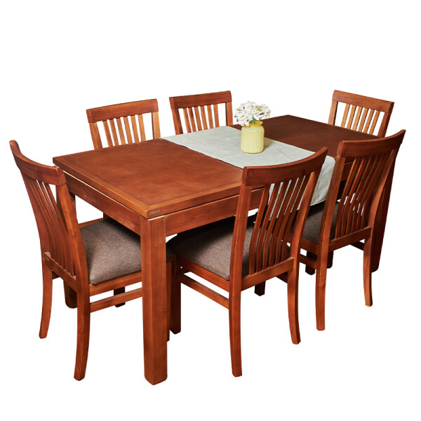 Juego de Comedor Recto Vertical 6 Sillas Juego de Comedor Recto Vertical 6 Sillas