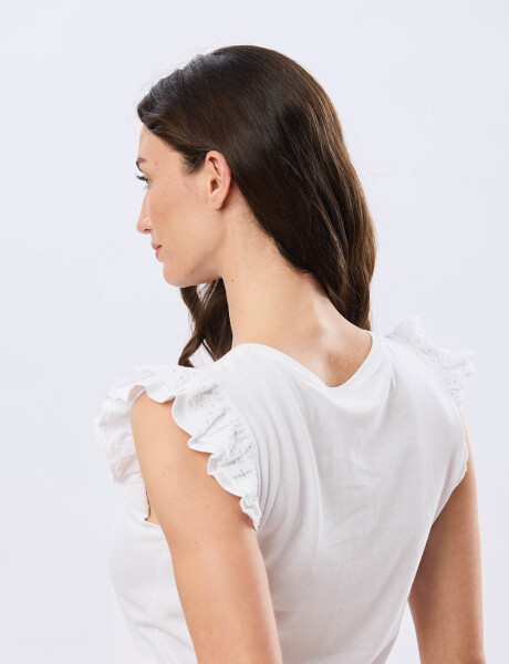 REMERA LISA DE ALGODÓN Blanco
