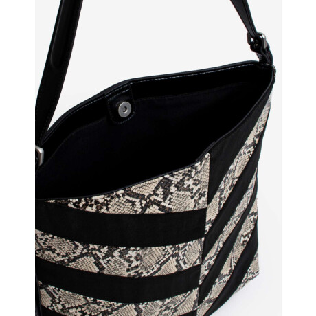 Cartera Formato Saca Texturada Combinacion Bicolor