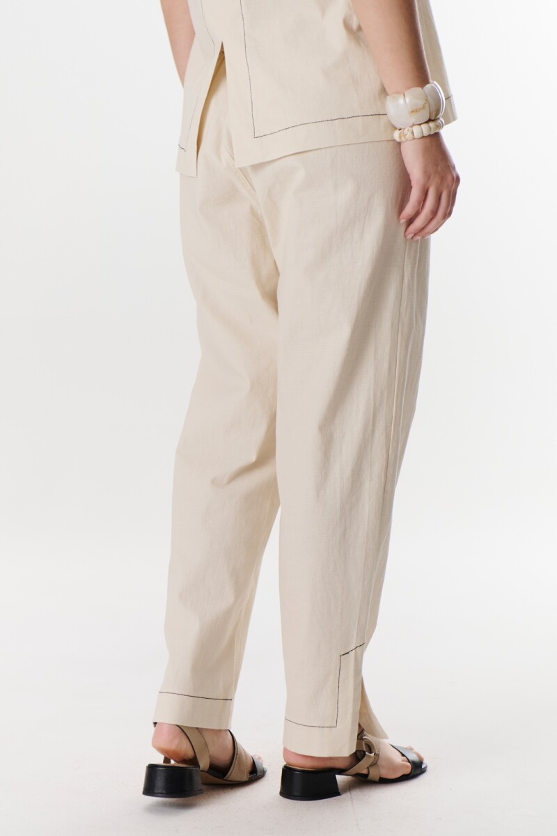 PANTALON LINO STRECH NATURAL