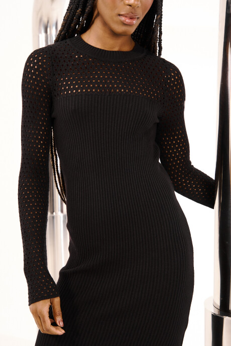 Vestido Trico Negro