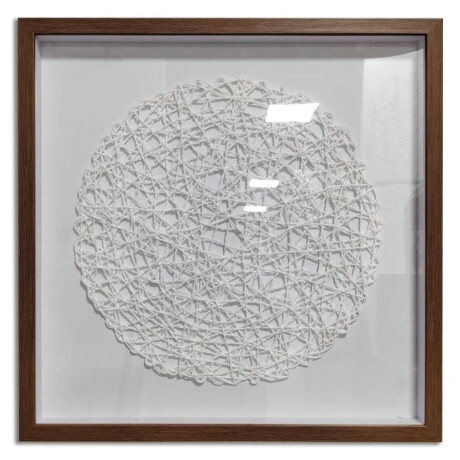 Cuadro Canvas 50X50Cm Mandala Blanco Cuadro Canvas 50X50Cm Mandala Blanco