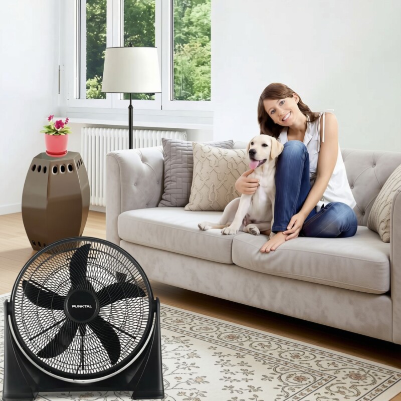 Ventilador turbo de Piso/ Pared Punktal con 5 aspas 50cm Ventilador turbo de Piso/ Pared Punktal con 5 aspas 50cm