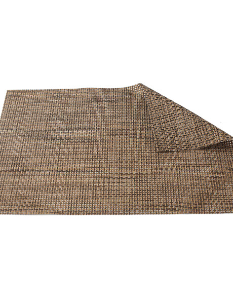INDIVIDUAL PVC 45x30CM ENTRAMADO BEIGE/NEGRO INDIVIDUAL PVC 45x30CM ENTRAMADO BEIGE/NEGRO