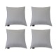 Set x4 funda de almohadones lisa 43 x 43 cm GRIS