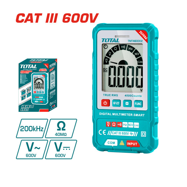 Tester Multímetro Digital 600v Total Tester Multímetro Digital 600v Total