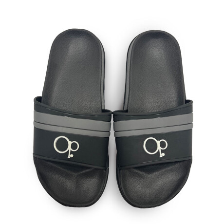 Chancletas Ocean Pacific Ojotas Unisex Playa Piscina Negro y gris