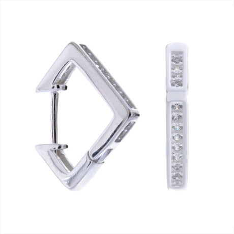 Par De Caravanas De Plata 925 Con Circonias