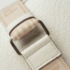 Cartera de mano The Club en cuero graneado Blanco