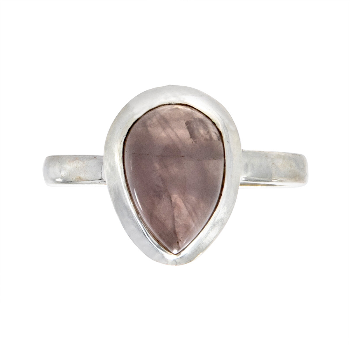 Anillo de plata 925, CUARZO ROSA. 