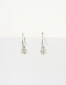 Aros Colgantes Cortos Perla Aros Colgantes Con Perlitas - Plateado Hematite