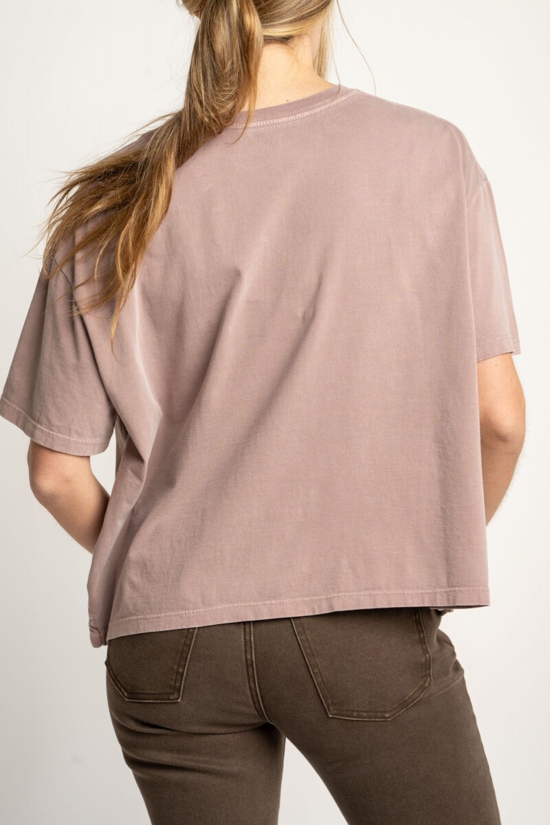 Remera Algodon Lavado Print Multi