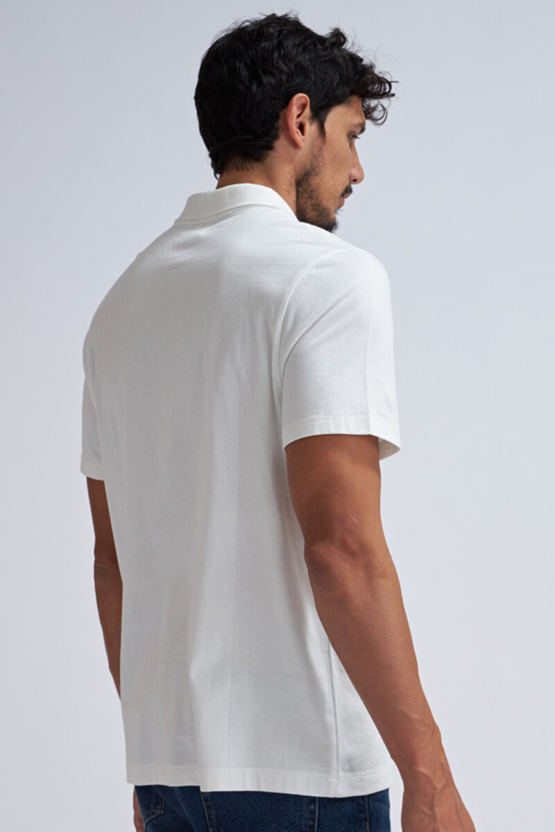 Camiseta manga corta polo Blanco