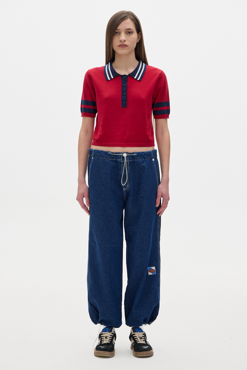 Jean Parachute Denim Solid - Deep Blue 