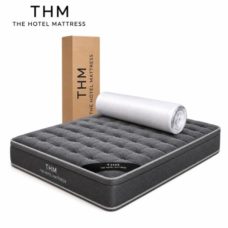 Sommier 2 Plazas THM Hybrid Silver Box Baul Sommier 2 Plazas THM Hybrid Silver Box Baul