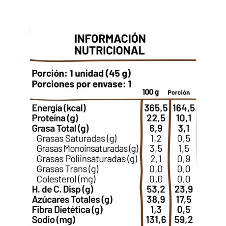 Barras De Proteína 45g Kit x12 Underfive Sabor Cacao y Maní