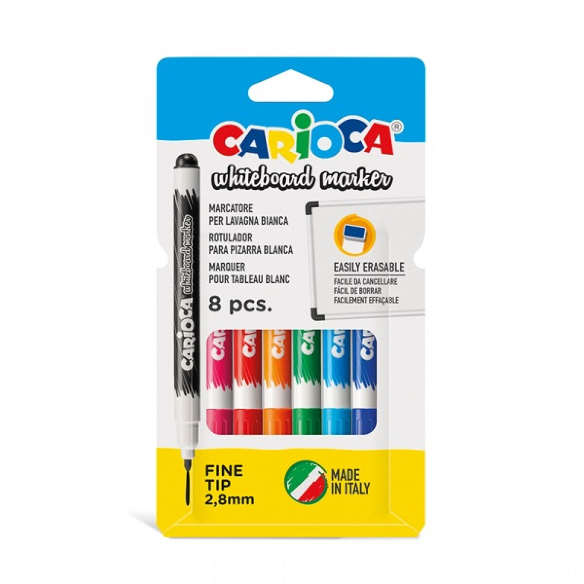 Marcadores Para Pizarra X 8 Colores Carioca 