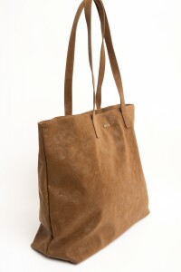 Travel Bag Cuero Vegano Camel