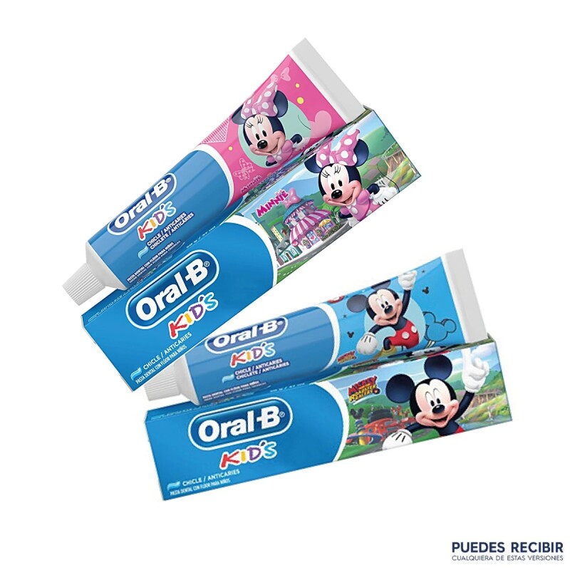 Pasta De Dientes Oral B Kids Minnie Mickey 50 Grs. Pasta De Dientes Oral B Kids Minnie Mickey 50 Grs.