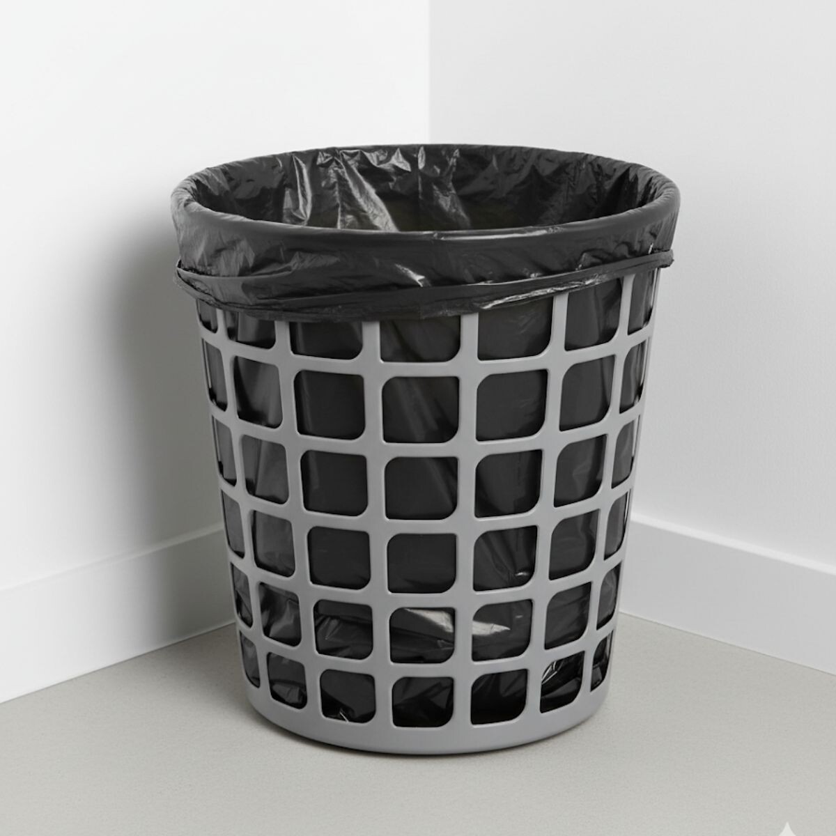 Cesto redondo calado 9 lts - GRIS 