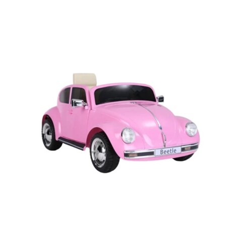 AUTO INFANTIL A BATERIA ESCARABAJO BEETLE ROSA Auto Infantil A Bateria Escarabajo Beetle Rosa