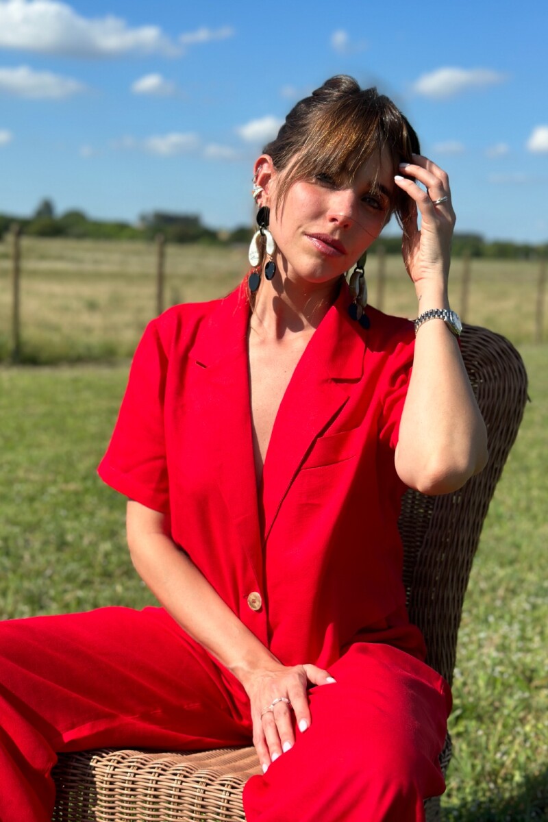 Camisa Crop Radler Rojo