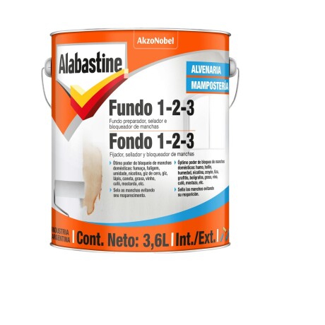 Fondo al Agua Interior Exterior 3.6L Alabastine Fondo al Agua Interior Exterior 3.6L Alabastine