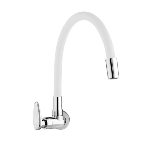 Grifo unitario de cocina para pared Allure Mouve Blanco Cromo Grifo Unitario De Cocina Para Pared Allure Mouve Blanco Cromo