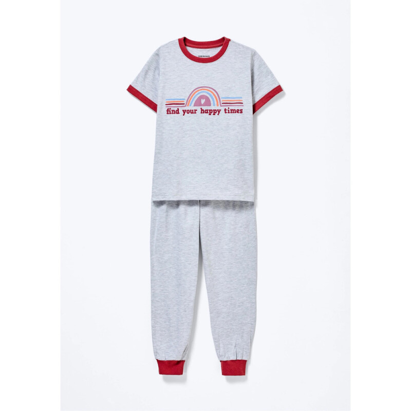 PIJAMA MM FEM AZUL CLARO