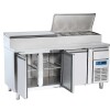Mostrador refrigerado 3 puertas, con toppinera para sandwich, Coolhead SH 3700 Mostrador refrigerado 3 puertas, con toppinera para sandwich, Coolhead SH 3700
