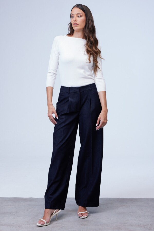 Pantalon Denim Wide Leg MARINO