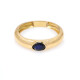 Anillo en oro 18k amarillo y zafiro oval Anillo en oro 18k amarillo y zafiro oval