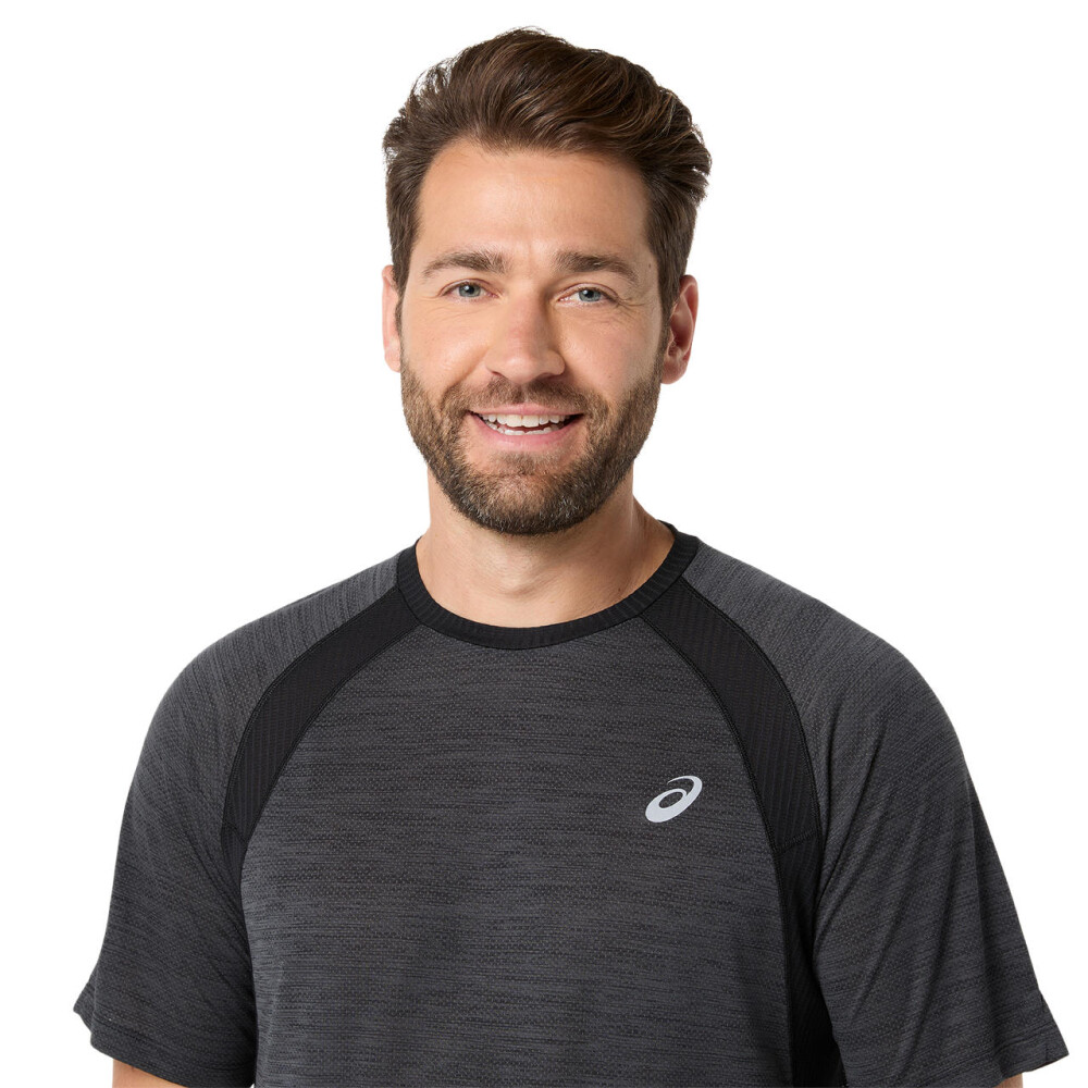 Polos Running Road SS Top Hombre Performance Black