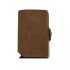 Billetera Tarjetero Dellorean Protección RFID Anticlonación Variante Color Marron Claro